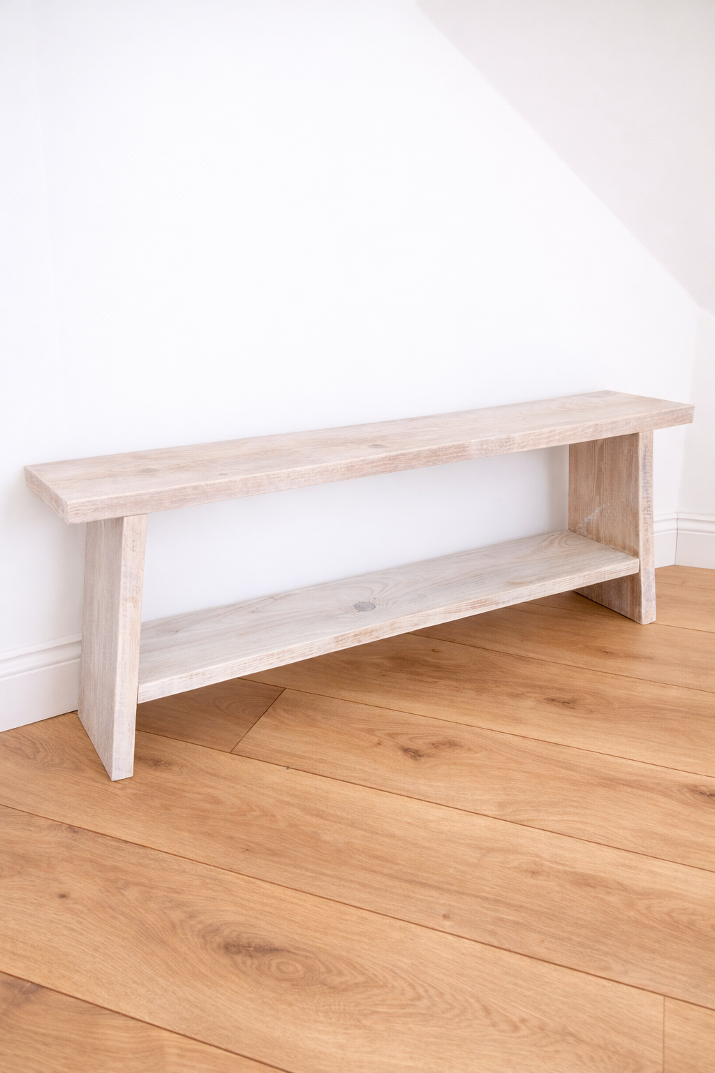 Rustic Reclaimed Wood Bench | Handmade Farmhouse Entryway Seat | Small Wooden Hallway Bench